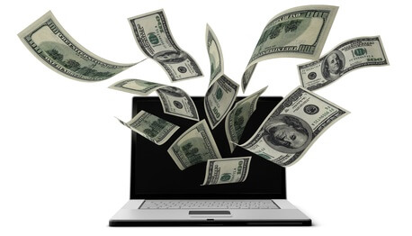 Currency. 3D. Online Money